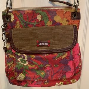 Sakroots crossbody canvas medium bag